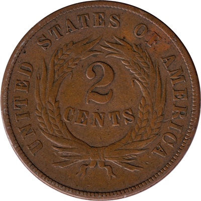 1868 USA 2-cents Very Fine (VF-20)
