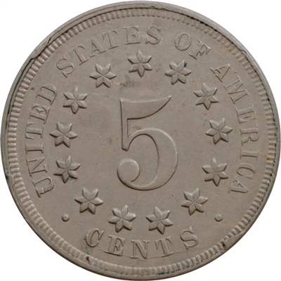 1867 No Rays USA Nickel Uncirculated (MS-60) $