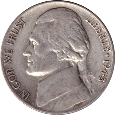 1943 P Silver USA Nickel Extra Fine (EF-40)