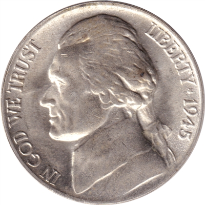 1945 P Silver USA Nickel Brilliant Uncirculated (MS-63)