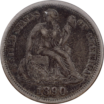 1890 USA Dime VF-EF (VF-30)