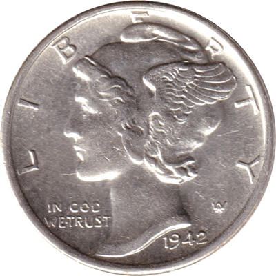 1942 S USA Dime AU-UNC (AU-55)