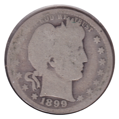 1899 USA Quarter About Good (AG-3)