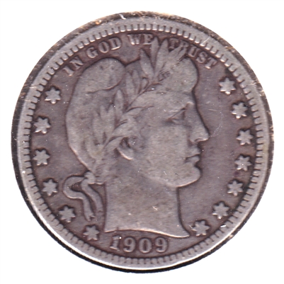 1909 USA Quarter F-VF (F-15)