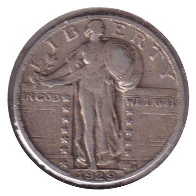 1929 USA Quarter VF-EF (VF-30)