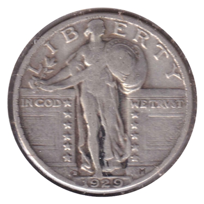 1929 D USA Quarter Very Fine (VF-20)