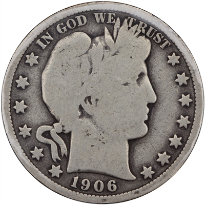 1906 D USA Half Dollar G-VG (G-6)