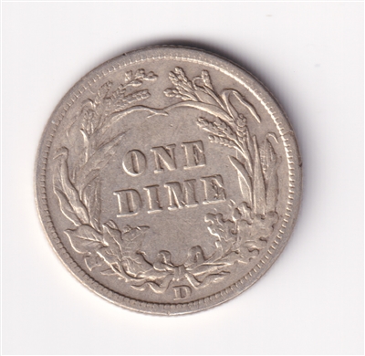 1908 D USA Dime Extra Fine (EF-40)