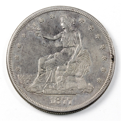 1877 S USA Counterstamp Dollar Extra Fine (EF-40) $