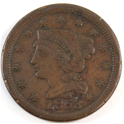 1853 USA Cent VF-EF (VF-30) $