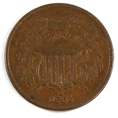 1864 Large Motto USA 2 Cents AU-UNC (AU-55) $