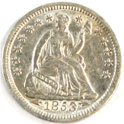 1853 Arrows USA Half Dime EF-AU (EF-45) $