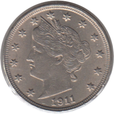 1911 USA Nickel AU-UNC (AU-55) $