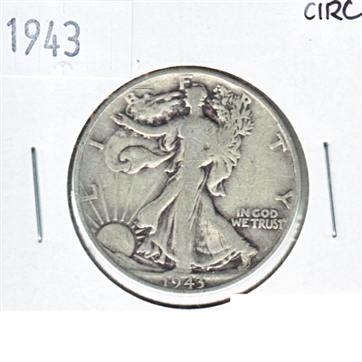 1943 USA Half Dollar Circulated