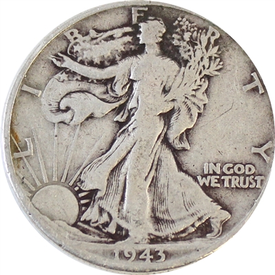 1943 D USA Half Dollar Circulated