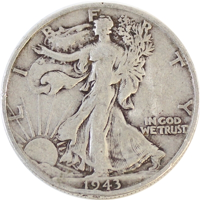1943 S USA Half Dollar Circulated