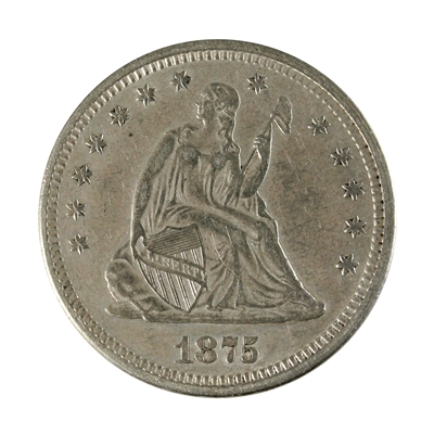 1875 USA Quarter Extra Fine (EF-40) $