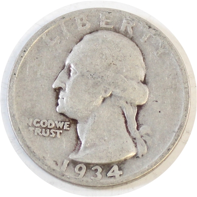 1934 USA Quarter Circulated