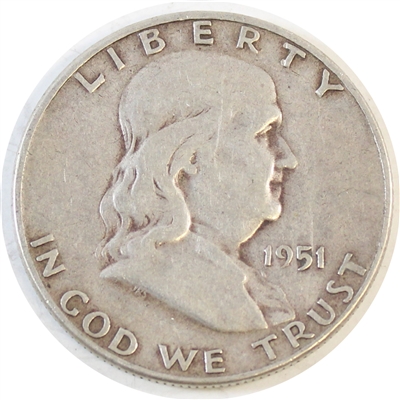 1951 S USA Half Dollar Circulated