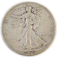 1936 USA Half Dollar Circulated