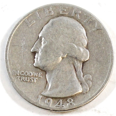 1948 D USA Quarter Circulated