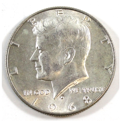 1968 D USA Half Dollar Circulated