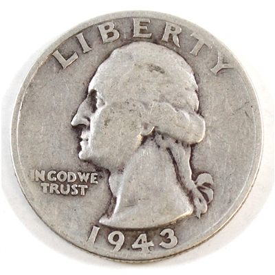 1943 S USA Quarter Circulated