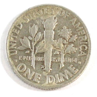 1952 D USA Dime Circulated