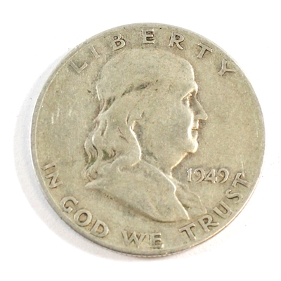 1949 S USA Half Dollar Circulated