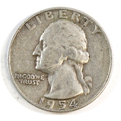 1954 S USA Quarter Circulated