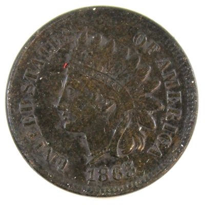 1865 Fancy 5 USA Cent Extra Fine (EF-40)