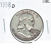 1958 D USA Half Dollar Circulated