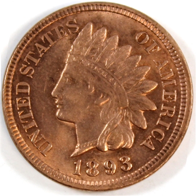 1893 USA Cent Brilliant Uncirculated (MS-63) R & B $