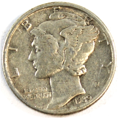 1939 USA Dime Extra Fine (EF-40)