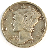 1941 D USA Dime VF-EF (VF-30)