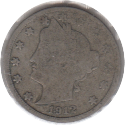 1912 D USA Nickel Good (G-4)