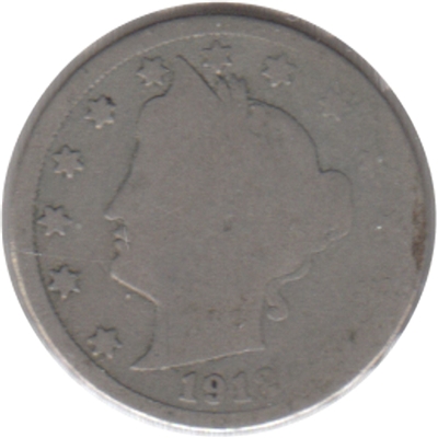 1912 D USA Nickel About Good (AG-3)