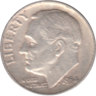 1954 USA Dime Circulated