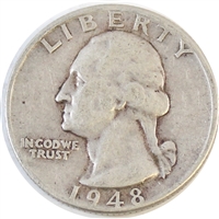1948 USA Quarter Circulated
