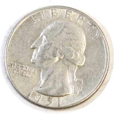 1951 USA Quarter Circulated