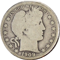 1909 USA Half Dollar Good (G-4)