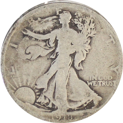 1918 D USA Half Dollar Good (G-4)