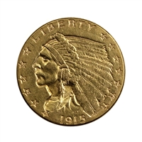 1915 USA $2.50 Gold Quarter Eagle Extra Fine (EF-40)