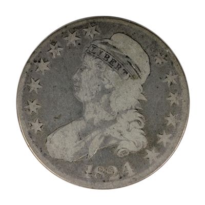 1824 4/4 USA Half Dollar VG-F (VG-10) $