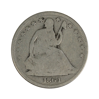 1864 S USA Half Dollar G-VG (G-6) $