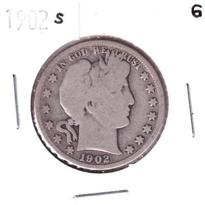 1902 S USA Half Dollar Good (G-4)