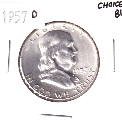 1957 D USA Half Dollar Choice Brilliant Uncirculated (MS-64)