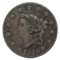 1818 USA Cent VF-EF (VF-30) $