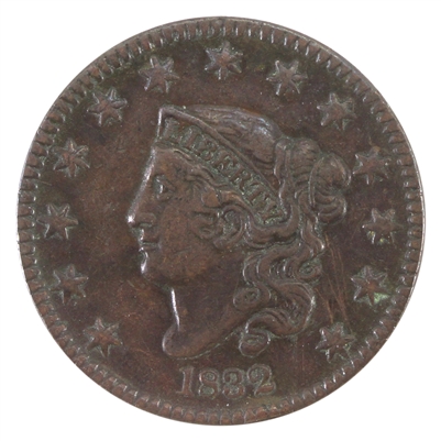 1832 Medium Letters USA Cent VF-EF (VF-30) $