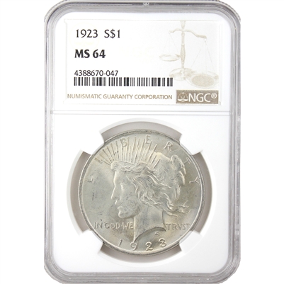 1923 USA Dollar NGC Certified MS-64